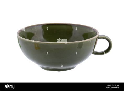 Green ceramic cup Stock Photo - Alamy