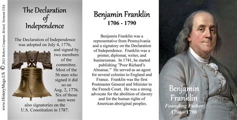 Franklin, Benjamin - Declaration of Independence - HistoryMugs.us