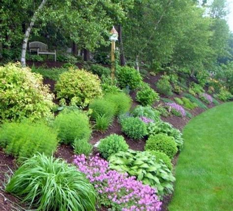 71 Low Maintenance Backyard Garden Landscaping Ideas | Backyard hill landscaping, Sloped ...