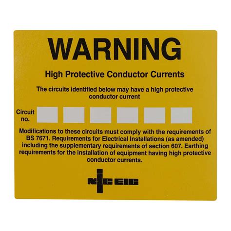 Industrial Signs High Conductive Current Labels (Roll of 100) (CE71100R) | CEF