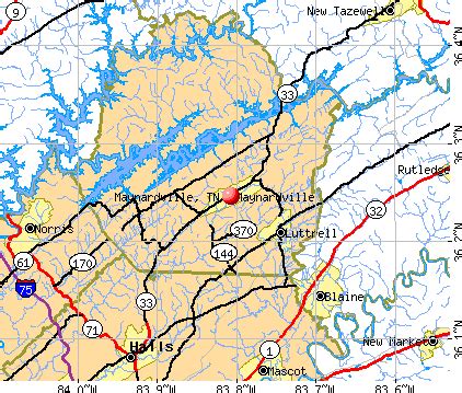 Maynardville, Tennessee (TN 37807) profile: population, maps, real estate, averages, homes ...