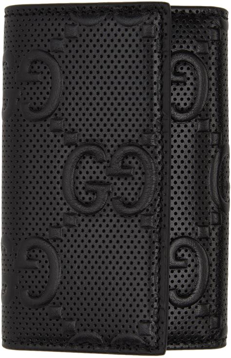 Gucci Black ‘Gucci Signature’ Key Wallet | The Fashionisto