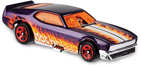 71 Mustang Funny Car In Purple, Hw Flames, Car Collector - Hot Wheels Car Png - Original Size ...