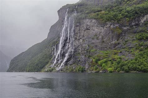 Seven sisters waterfall stock photo. Image of tourism - 272290462