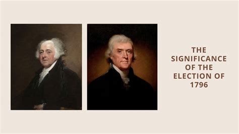 The Significance of the Election of 1796 - History in Charts