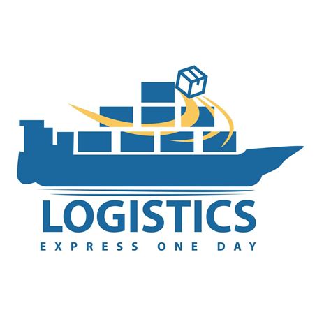 Logistics freight transportation flat simple logo design. International trade and logistic ...