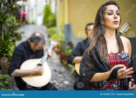 Fado Band Performing Traditional Portuguese Music on the Street Stock Photo - Image of alfama ...