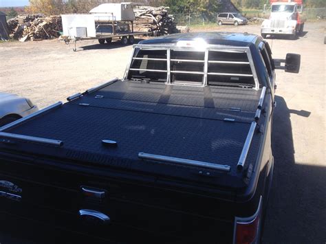 F-150 with Heavy-Duty Truck Bed Cover & Custom Headache Ra… | Flickr