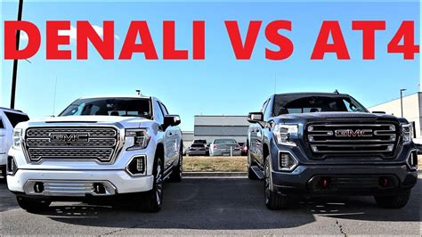 Gmc Sierra 1500 Denali Vs At4 - Free Supercar Picture HD