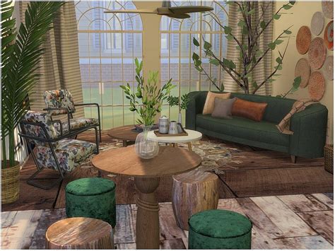 Living Room Sims 4, Sims 4 Cc Furniture Living Rooms, 70s Furniture ...