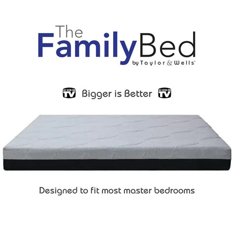 The Family Bed Hybrid XL 12 Foot Gel Memory Foam Mattress - Taylor & Wells