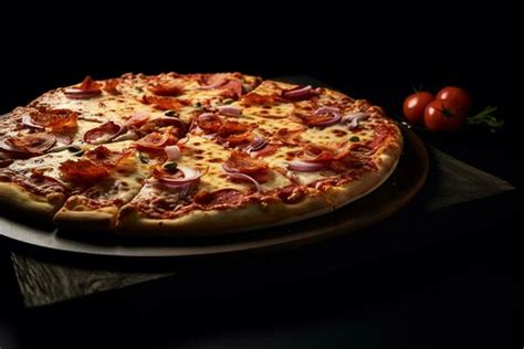 Pizza Black Background Stock Photos, Images and Backgrounds for Free ...