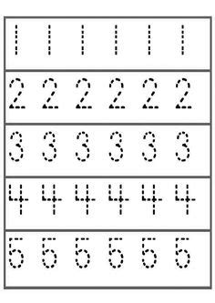 numbers 1 - 5 worksheets | Trace the Numbers 1 to 5 - Free Counting & Numbers Worksheet for Kids ...