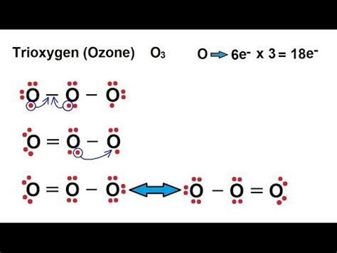 Chemistry - Chemical Bonding (26 of 35) Lewis Structures - Resonance Structures - Ozone O3 - YouTube