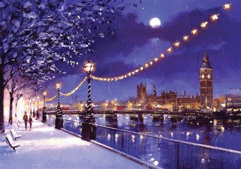 Westminster Bridge at Night - London Scenes | Westminster bridge ...