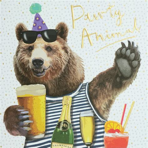 Party Animal Greetings Card | Cards - B&M