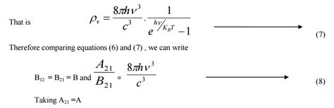 Principle of Spontaneous and Stimulated emission - Einstein’s Quantum theory of radiation