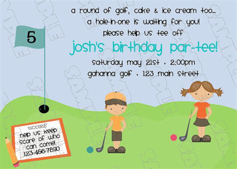 Mini Golf Birthday Party Invitations | DolanPedia Invitations Ideas