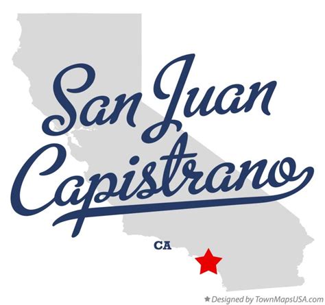 Map of San Juan Capistrano, CA, California