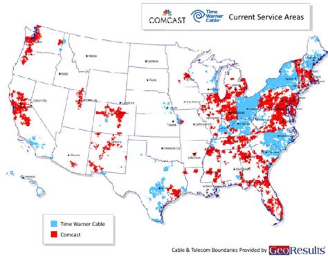 Comcast Fiber Internet Map - California southern Map