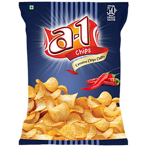 Buy A1 Chips Cassava - Chilly Online at Best Price of Rs 80 - bigbasket