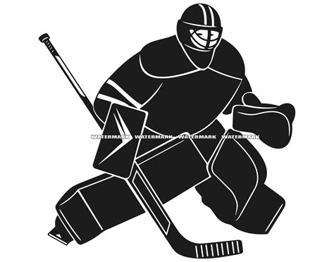 Free Hockey Goalie Clipart