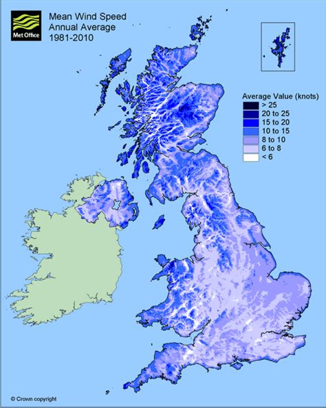 Factcheck: Which parts of the UK are windy enough for windfarms? - Carbon Brief | Map of britain ...