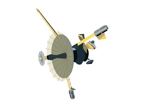 Galileo spacecraft robotic space probe vector illustration isolated on ...