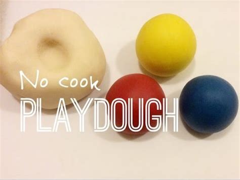 No Cook Play Dough Recipe - YouTube