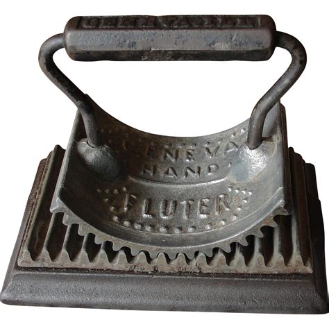 Cast Iron Geneva Hand Fluter Fluting Iron from breadandbutter on Ruby Lane