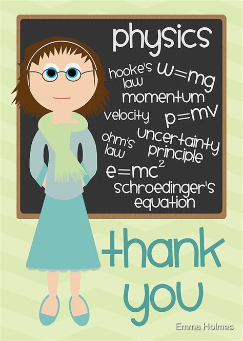 "Thank You - Physics Teacher" Greeting Cards by Emma Holmes | Redbubble