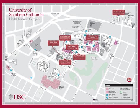 Usc Campus Parking Map - Cities And Towns Map