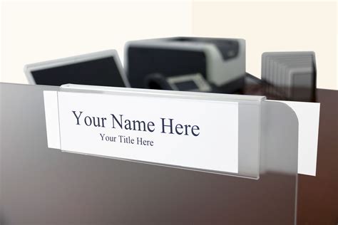 Glass-Partition Name Plate Holder | Name plate, Plate holder, Glass partition