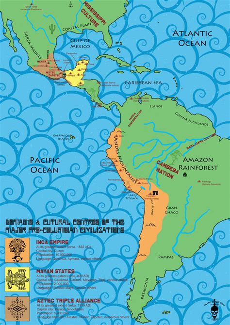 Pre-Columbian Civilizations map by hellbat on DeviantArt