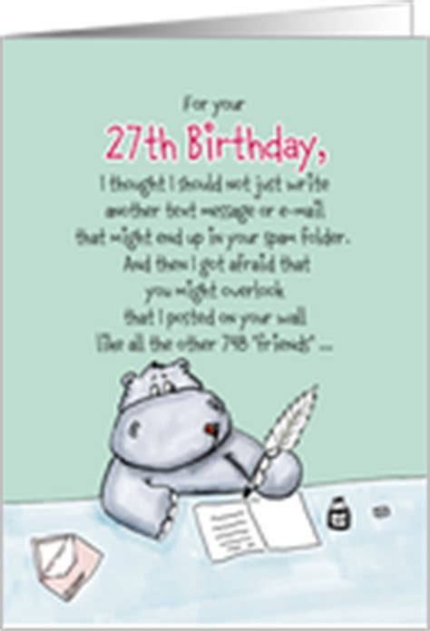 27th Birthday Cards from Greeting Card Universe