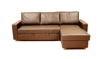 leather corner sofa beds