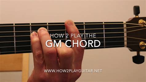 How to play a Gm chord on guitar - YouTube