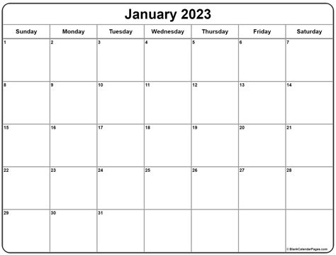 January 2023 calendar | free printable calendars