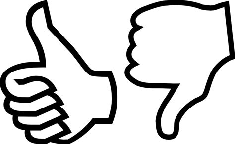 White Thumbs Down - ClipArt Best