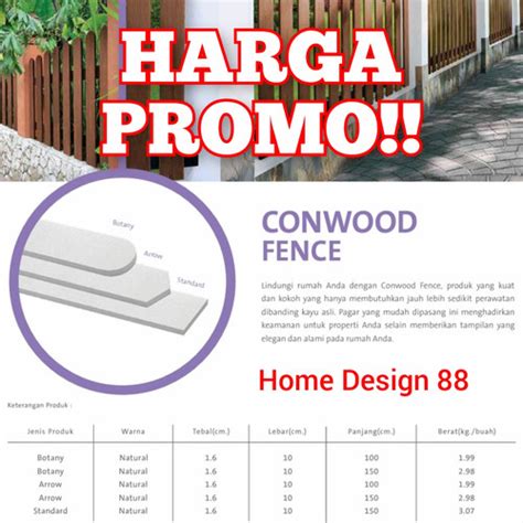 Jual Pagar / Fence Conwood Dengan Berbagai Pilihan - Arrow 10x100cm - Jakarta Selatan - Home ...