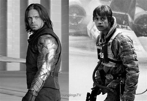 Sebastian Stan and Mark Hamill side by side comparison | Mark hamill ...