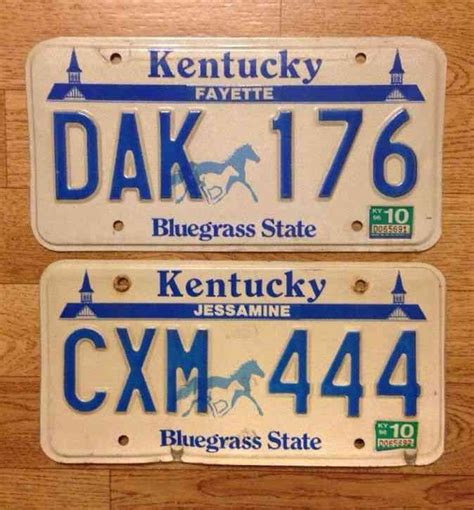 KENTUCKY LICENSE PLATE - OFFICIAL