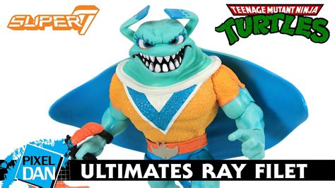 TMNT Ultimates RAY FILET Super7 Action Figure Review | Teenage Mutant Ninja Turtles - YouTube