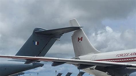 Canadian military plane that smashed into French plane had only been 'partially secured': report ...