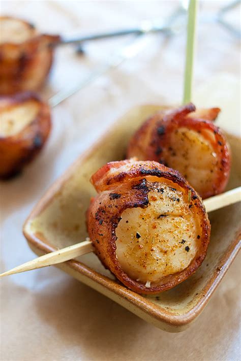 Grilled Bacon-Wrapped Scallops Recipe - My Favorite Recipes