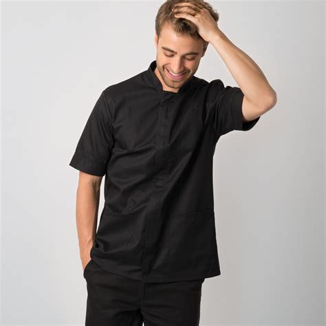 Men's mandarin collar cleaning tunic - Cleaners Uniforms, Housekeeping & Cleaning Clothing ...