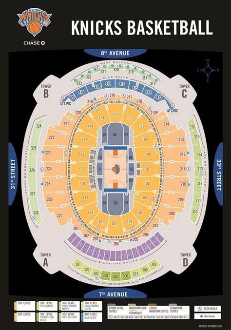 Seating Chart Map - Knicks nation