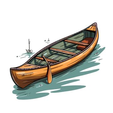 Free Canoe Vector, Sticker Clipart, In The Style Of Flat Shading Cartoon, Sticker PNG and Vector ...