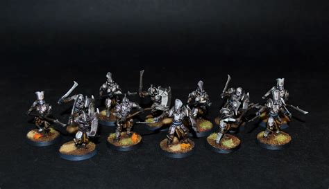 Silver and Blue Minis: Gundabad orcs