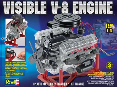 Revell-Monogram Revell 1:4 Scale Visible V-8 Engine Model Kit - Toys & Games - Vehicles & Remote ...